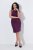 Ulla Popken 853766 Bodycon-mekko strassikoristeilla Luumu - Iltapuvut - Juhlamekot plus-koossa