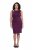 Ulla Popken 853766 Bodycon-mekko strassikoristeilla Luumu - Iltapuvut - Juhlamekot plus-koossa
