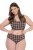 Ulla Popken 854114 Ruudulliset alushousut 5 kpl Taupe - Alushousut - 