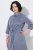 Ulla Popken 854413 Midimekko kiristysnauhalla Harmaa - Midimekot - Midimekot isoissa ko'oissa