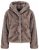 Ulla Popken 854617 Tekoturkistakki Beige - Takit - Naisten takit plus-koossa