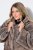 Ulla Popken 854617 Tekoturkistakki Beige - Takit - Naisten takit plus-koossa
