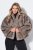 Ulla Popken 854617 Tekoturkistakki Beige - Takit - Naisten takit plus-koossa