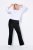 Ulla Popken 854910 Lämpimät stretch-housut joustovyötäröllä Musta - Kangashousut - Naisten plus-size kangashousut