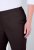 Ulla Popken 854910 Lämpimät stretch-housut joustovyötäröllä Mahonginruskea - Kangashousut - Naisten plus-size kangashousut