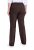 Ulla Popken 854910 Lämpimät stretch-housut joustovyötäröllä Mahonginruskea - Kangashousut - Naisten plus-size kangashousut