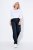 Ulla Popken 854987 Lämpimät stretch-housut mukavuusvyötäröllä Tummansininen - Kangashousut - Naisten plus-size kangashousut
