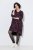 Ulla Popken 855270 Kuviollinen jerseymekko V-aukolla Musta - Trikoomekot - 