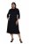 Ulla Popken 855373 Kuviollinen jerseymekko Musta - Trikoomekot - 