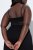 Ulla Popken 855428 Negligee pitsillä Musta - Yöpaidat - 