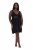 Ulla Popken 855428 Negligee pitsillä Musta - Yöpaidat - 