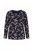 Ulla Popken 856134 Kukkakuvioinen pyjama Musta - Pyjama/Loungewear - 