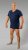 20 Nodi 9001 Short Sleeve V-Neck in Stretch Cotton Navy - Aluspaidat - Aluspaidat plus-koossa