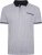 Kam Jeans 5487 Dobby Print Pique Polo White - Pikeepaidat - Miesten isot pikeepaidat
