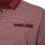  Kam Jeans 5488 Dobby Print Pique Polo Wine - Pikeepaidat - Miesten isot pikeepaidat