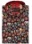 Kam Jeans 6040 Floral Skull Print Shirt Black - Kauluspaidat - Miesten isot kauluspaidat 2XL – 8XL