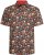 Kam Jeans 6040 Floral Skull Print Shirt Black - Kauluspaidat - Miesten isot kauluspaidat 2XL – 8XL