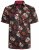 Kam Jeans 6042 Rose Skull Digital Print Shirt Black - Kauluspaidat - Miesten isot kauluspaidat 2XL – 8XL