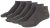 Adamo Anton sneaker-socks Charcoal 4-pack - Alusvaatteet & uimavaatteet - Miesten Isot alusvaatteet 