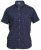 D555 Barrington Short Sleeve Shirt Navy - Kauluspaidat - Miesten isot paidat 2XL – 8XL