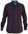 D555 Grady Long Sleeve Check Shirt - Kauluspaidat - Miesten isot kauluspaidat 2XL – 8XL
