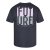North Latitude T-Shirt With Back Print Musta - TALL T-paidat - T-paidat pitkille miehille 