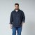North Latitude Denim Shirt LS Sininen - Kauluspaidat - Miesten isot kauluspaidat 2XL – 8XL