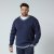 North Latitude V-Neck Knit Tummansininen - Hupparit ja collegepaidat - Miesten hupparit ja collegepaidat isot koot