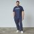 North Latitude Mountain T-Shirt V-Neck Tummansininen - TALL T-paidat - T-paidat pitkille miehille 