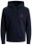 Jack & Jones JJESHARK SWEAT Hoodie Navy - Hupparit ja collegepaidat - Miesten hupparit ja collegepaidat isot koot