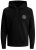 Jack & Jones JJESHARK SWEAT Hoodie Black - Hupparit ja collegepaidat - Miesten hupparit ja collegepaidat isot koot