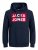 Jack & Jones JJECORP Hoodie Navy - Hupparit ja collegepaidat - Miesten hupparit ja collegepaidat isot koot