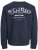 Jack & Jones Yuki Back Print Crew Neck Sweatshirt Sky Captain - Hupparit ja collegepaidat - Miesten hupparit ja collegepaidat isot koot