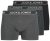 Jack & Jones Black Friday Trunks 3-Pack Grey Black - Alusvaatteet & uimavaatteet - Miesten Isot alusvaatteet 