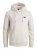 Jack & Jones JCOKING SWEAT HOOD Light Gray - Hupparit ja collegepaidat - Miesten hupparit ja collegepaidat isot koot