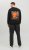 Jack & Jones JCOFILO Crew Neck Sweater with Back Print Black - Hupparit ja Collegepaidat - Miesten hupparit ja collegepaidat isot koot