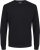 Jack & Jones BASIC Knitted Sweater Black - Hupparit ja collegepaidat - Miesten hupparit ja collegepaidat isot koot