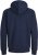 Jack & Jones BRADLEY Zip Hoodie Navy Blazer - Hupparit ja collegepaidat - Miesten hupparit ja collegepaidat isot koot