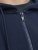 Jack & Jones BRADLEY Zip Hoodie Navy Blazer - Hupparit ja collegepaidat - Miesten hupparit ja collegepaidat isot koot