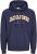Jack & Jones CALEB Hoodie Navy Blazer - Hupparit ja collegepaidat - Miesten hupparit ja collegepaidat isot koot