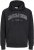 Jack & Jones CALEB Hoodie Black - Hupparit ja collegepaidat - Miesten hupparit ja collegepaidat isot koot