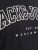 Jack & Jones CALEB VARSITY O-Neck T-Shirt Black - T-paidat - Isot T-paidat 2XL – 14XL