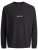 Jack & Jones Norrebro Crew Neck Long Sleeve T-Shirt Black - T-paidat - Isot T-paidat 2XL – 14XL