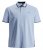 Jack & Jones PAULOS Short Sleeve Polo Light Blue/PS - Pikeepaidat - Miesten isot pikeepaidat