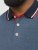 Jack & Jones PAULOS Short Sleeve Polo Denim Blue/PS - Pikeepaidat - Miesten isot pikeepaidat