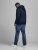 Jack & Jones Elogo Sweat Hood Navy Blazer - Hupparit ja collegepaidat - Miesten hupparit ja collegepaidat isot koot