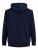 Jack & Jones Basic Sweat Zip Hood Navy Blazer - Hupparit ja collegepaidat - Miesten hupparit ja collegepaidat isot koot