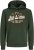 Jack & Jones 2 COL LOGO Hoodie Kombu Green - Hupparit ja collegepaidat - Miesten hupparit ja collegepaidat isot koot
