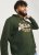 Jack & Jones 2 COL LOGO Hoodie Kombu Green - Hupparit ja collegepaidat - Miesten hupparit ja collegepaidat isot koot