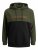Jack & Jones JJEURBAN BLOCKING SWEAT Forest Green - Hupparit ja collegepaidat - Miesten hupparit ja collegepaidat isot koot